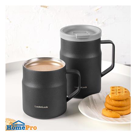 กระติกสุญญากาศ LOCKNLOCK METRO MUG 475 มล. สีเทาเข้ม_2