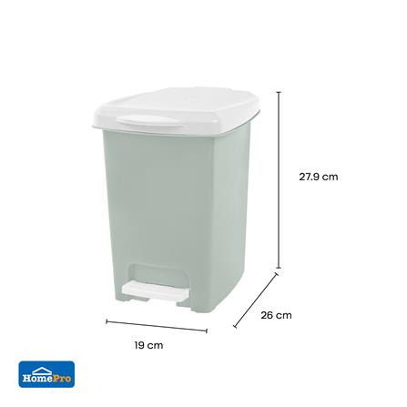 ถังขยะเหยียบเหลี่ยม ACCO CIRCULAR 5 ลิตร สีเขียว_4