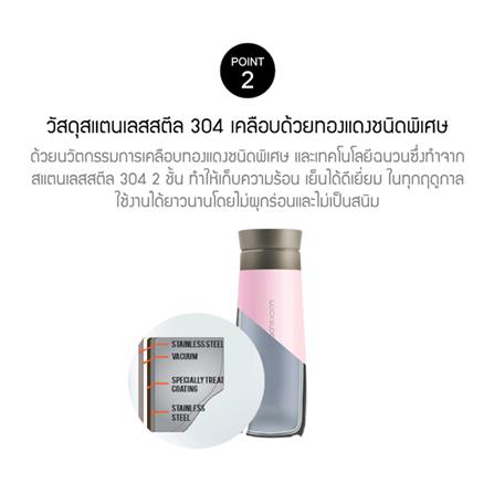 กระติกสุญญากาศ LOCKNLOCK MACARON 450 มล. สีชมพู_3