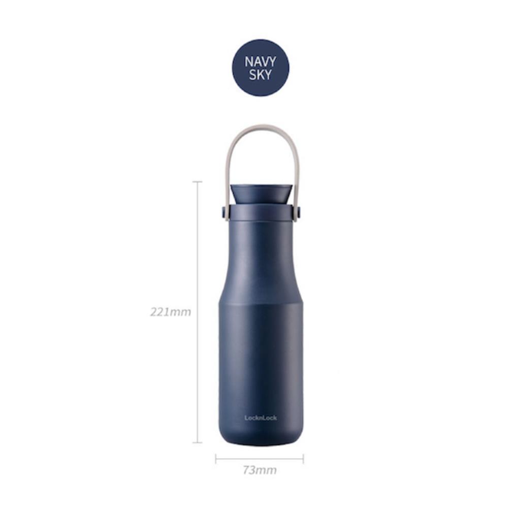 กระติกสุญญากาศ LOCKNLOCK METRO DOUBLE TUMBLER 470 มล. สีน้ำเงิน