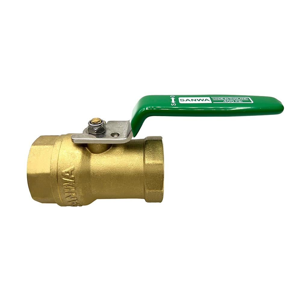 บอลวาล์วทองเหลือง DZR SANWA BV-15 400PSI 1/2 นิ้ว