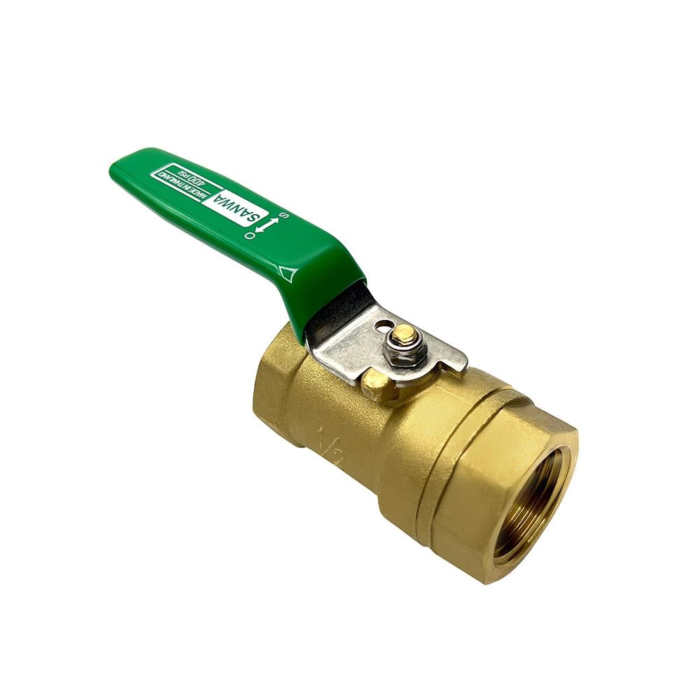 บอลวาล์วทองเหลือง DZR SANWA BV-15 400PSI 1/2 นิ้ว
