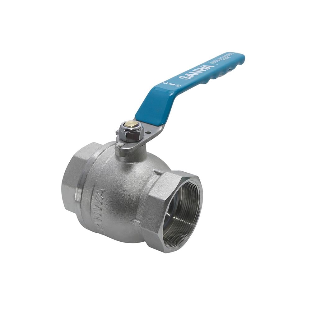 บอลวาล์วทองเหลืองรูเต็ม SANWA BV-100 4 นิ้ว