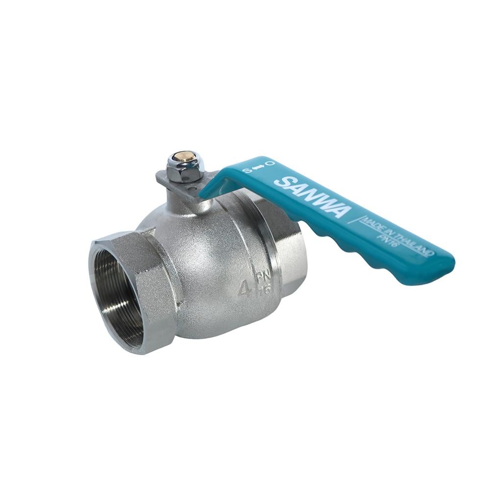 บอลวาล์วทองเหลืองรูเต็ม SANWA BV-100 4 นิ้ว