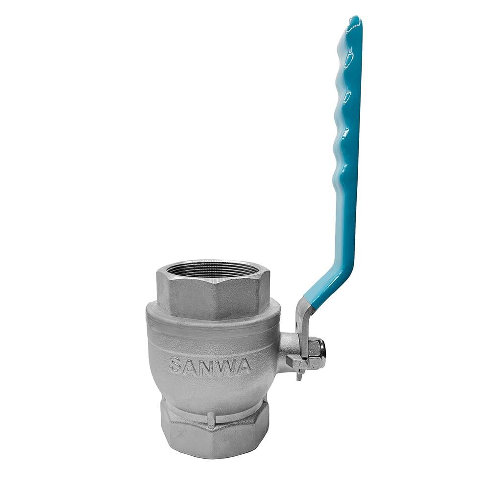 บอลวาล์วทองเหลืองรูเต็ม SANWA BV-100 4 นิ้ว