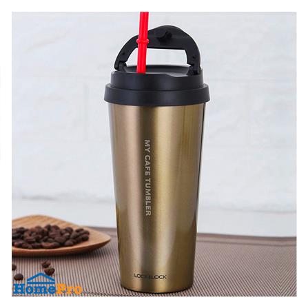 กระติกสุญญากาศ LOCKNLOCK CLIP TUMBLER 0.54 ลิตร สีทอง_2