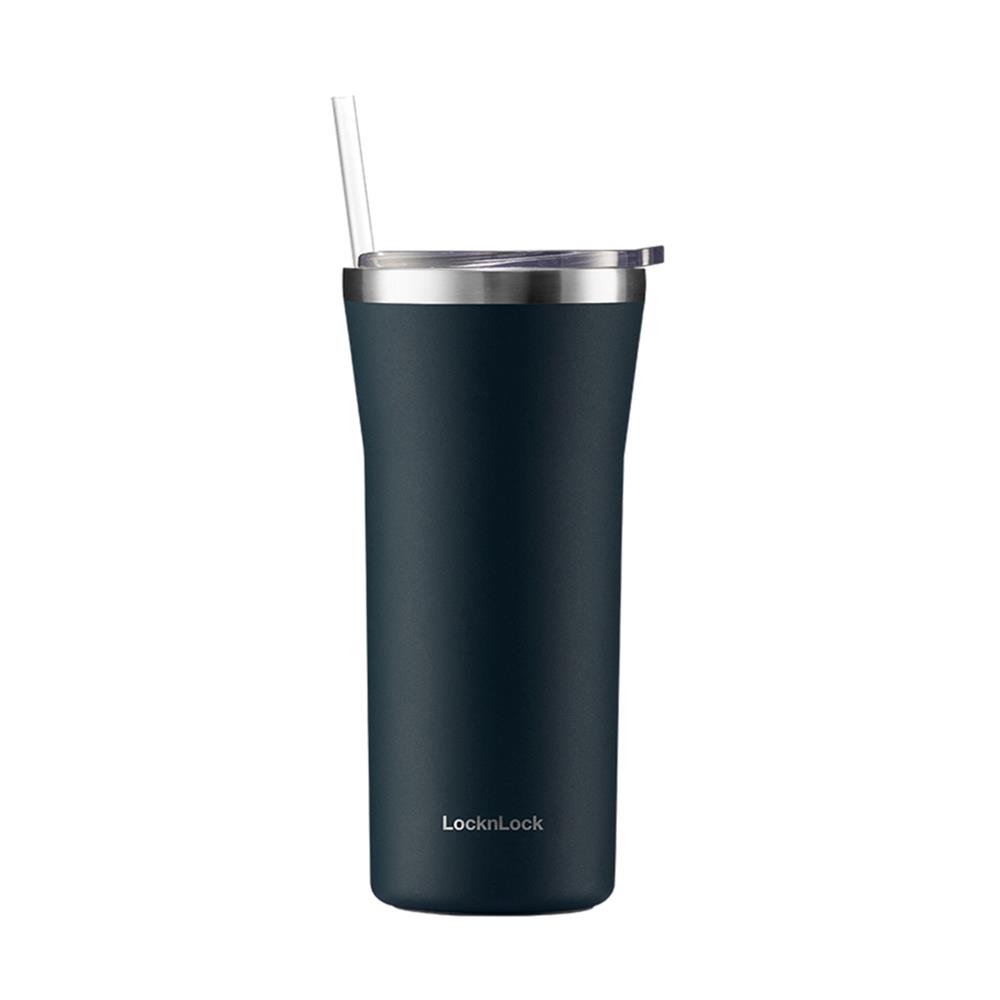 แก้วน้ำสุญญากาศ LOCKNLOCK DAILY ESSENTIAL NAVY BLUE 0.87 ลิตร สีน้ำเงินเข้ม