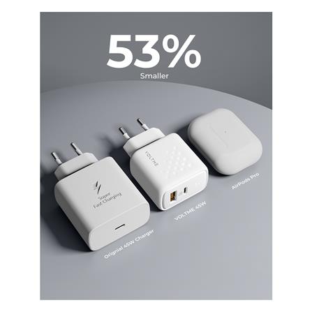 อะแดปเตอร์ USB-A&C VOLTME V2114TH 45W สีขาว_5