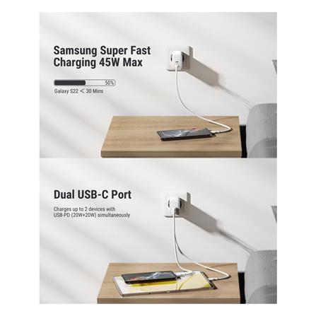 อะแดปเตอร์ TYPE C VOLTME V2112TH 45W สีขาว_4