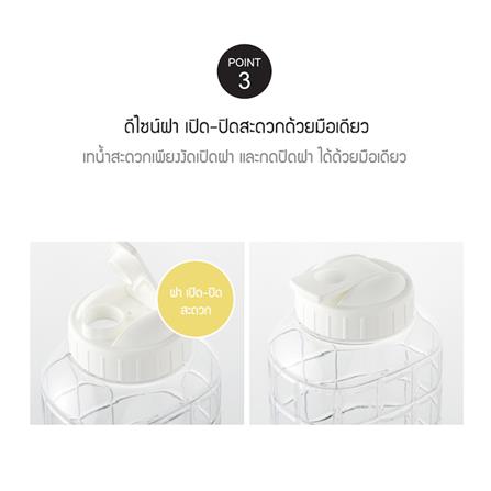 ขวดน้ำพลาสติก PET LOCKNLOCK 1.5 ลิตร แพ็ก 3 ขวด สีขาว_5