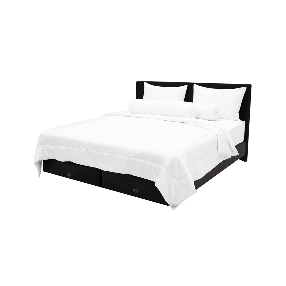 ชุดผ้าปูที่นอน 5 ฟุต 6 ชิ้น SANTAS COTTON USA SENSE WH