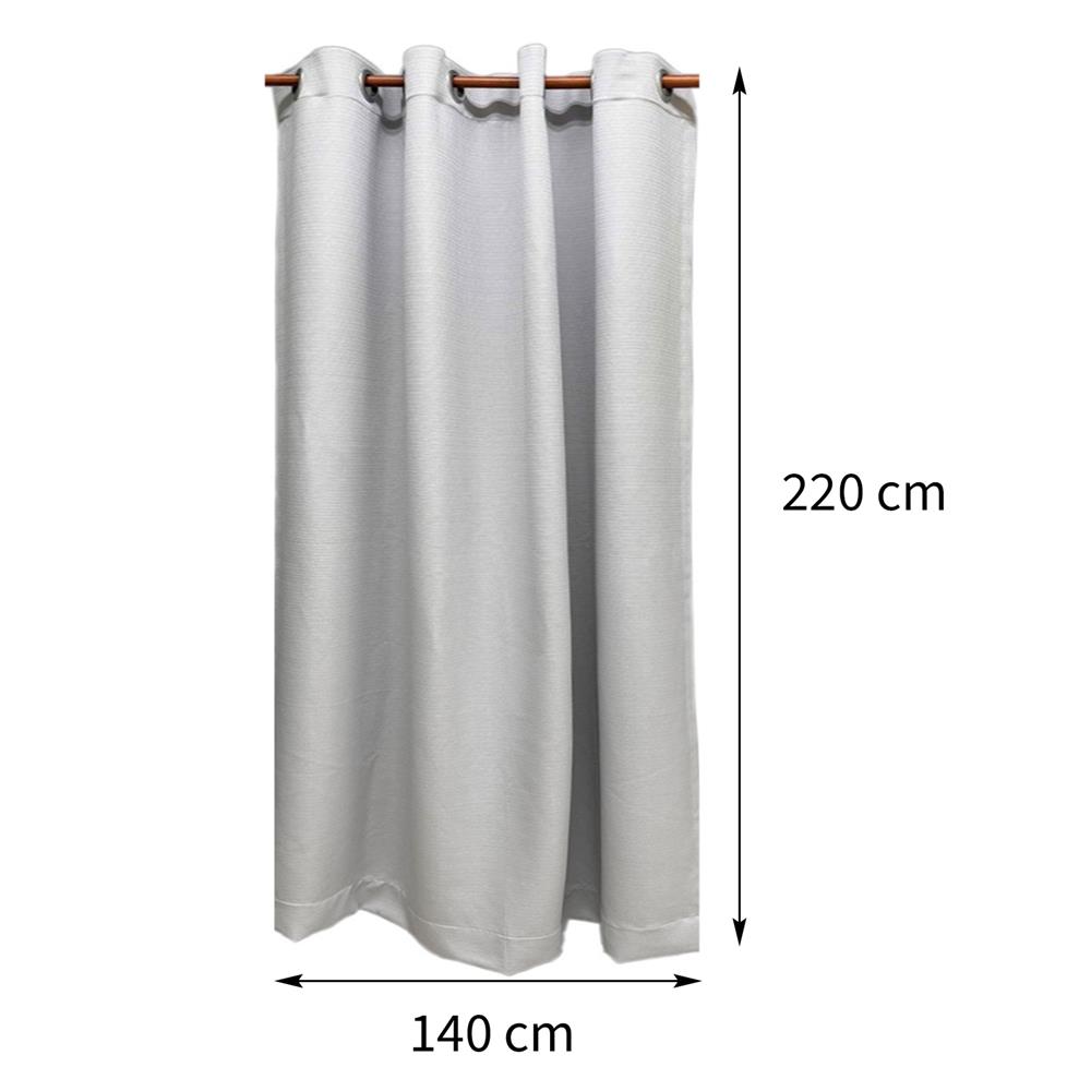 ผ้าม่าน EYELET HOME LIVING STYLE CREPE UV 140X220 ซม. สีเทา