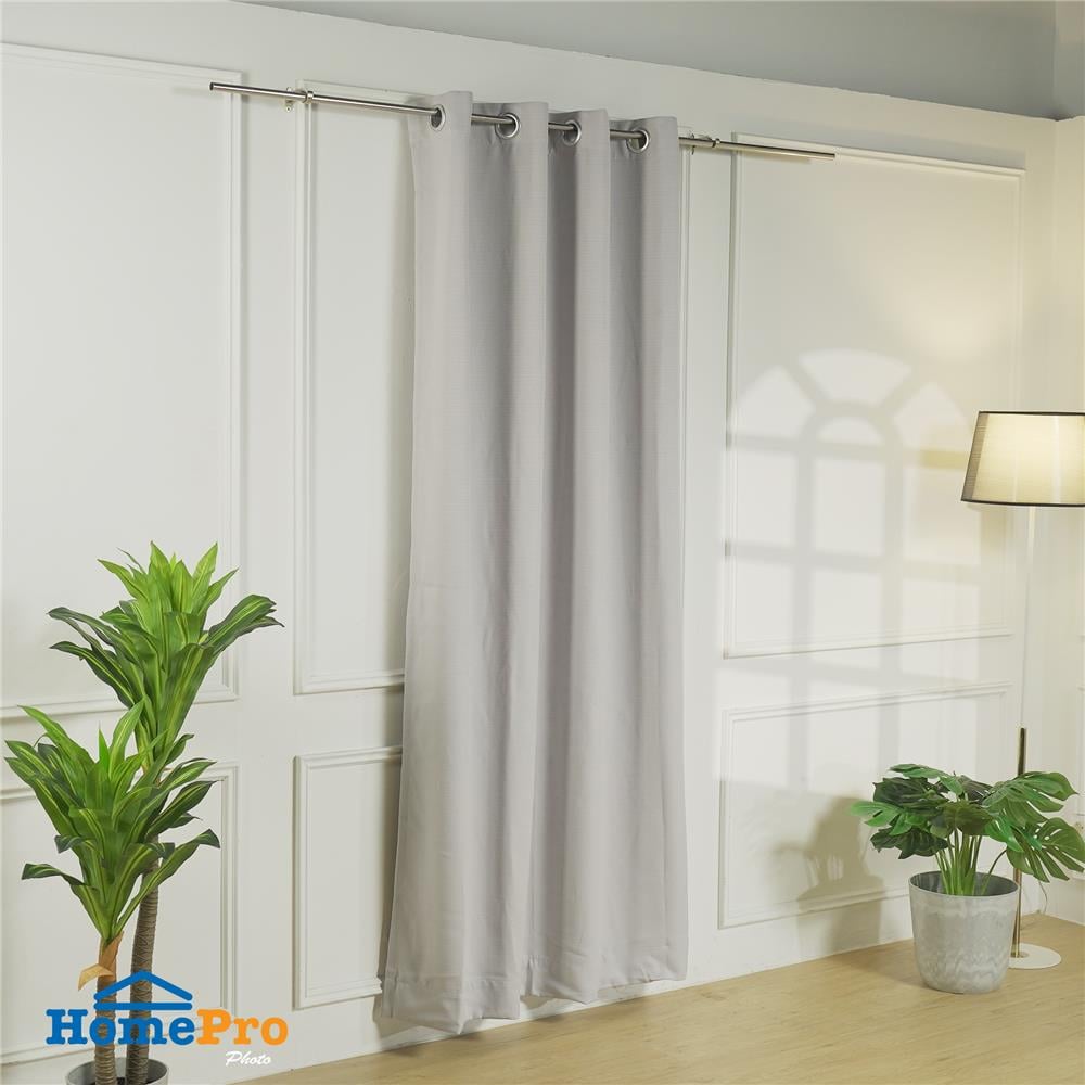 ผ้าม่าน EYELET HOME LIVING STYLE CREPE UV 140X160 ซม. สีเทา