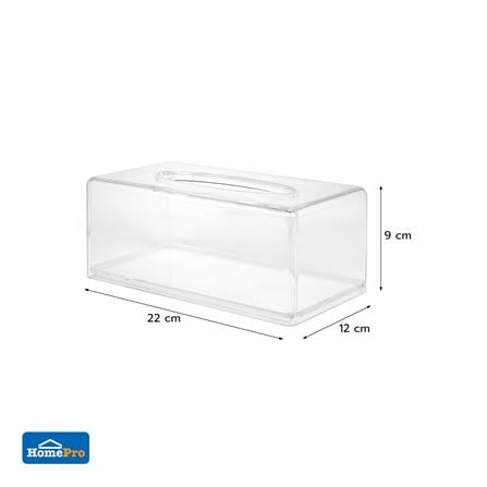 กล่องทิชชู่แผ่น PS KECH CLEAR SIZE M สีใส_5