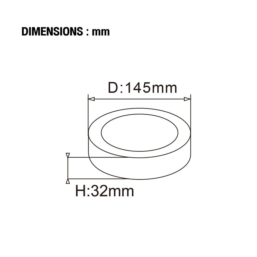 ดาวน์ไลท์ LED CARINI HOSHI 5.7 นิ้ว 12 วัตต์ DAYLIGHT สีดำ