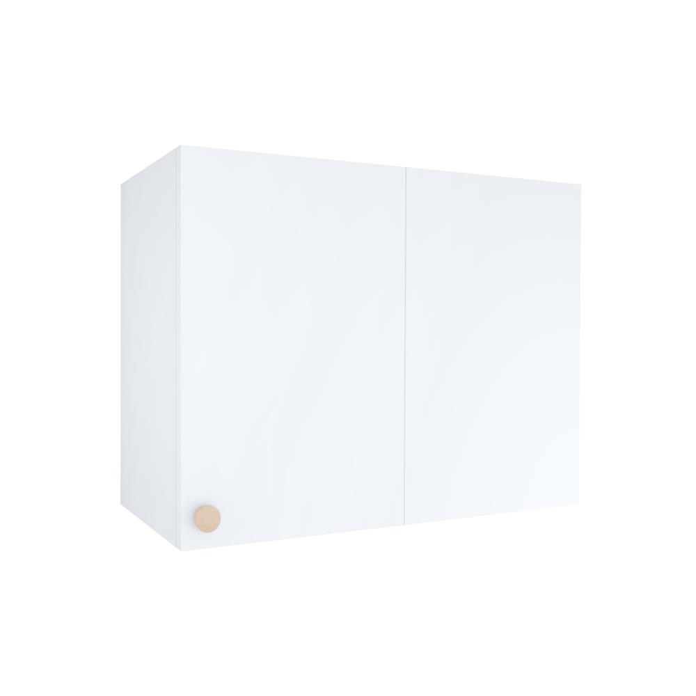 ตู้แขวนเข้ามุมขวา MJ DOT 80x60 ซม. สี WHITE