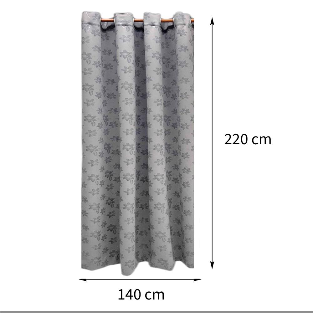 ผ้าม่าน EYELET HOME LIVING STYLE RYLLIS UV 140X220 ซม. สีเทา