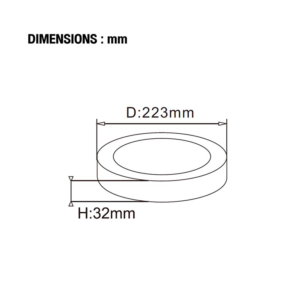 ดาวน์ไลท์ LED CARINI HOSHI 8.7 นิ้ว 18 วัตต์ DAYLIGHT สีขาว