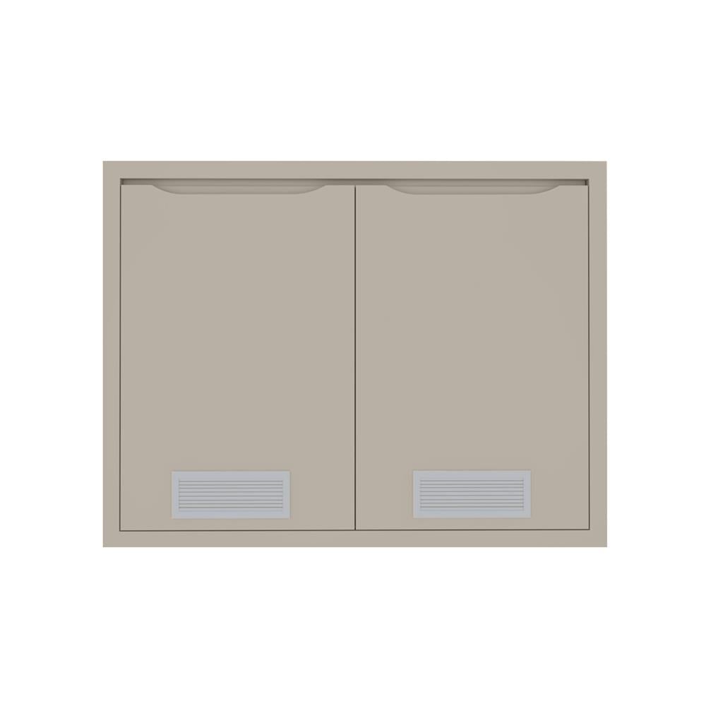บานซิงค์คู่พร้อมช่องระบาย MJ ECO 86x66 ซม. สี BEIGE