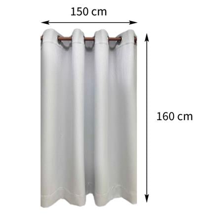 ผ้าม่าน EYELET HOME LIVING STYLE DORRA UV 150X160 ซม. สีเทา_5