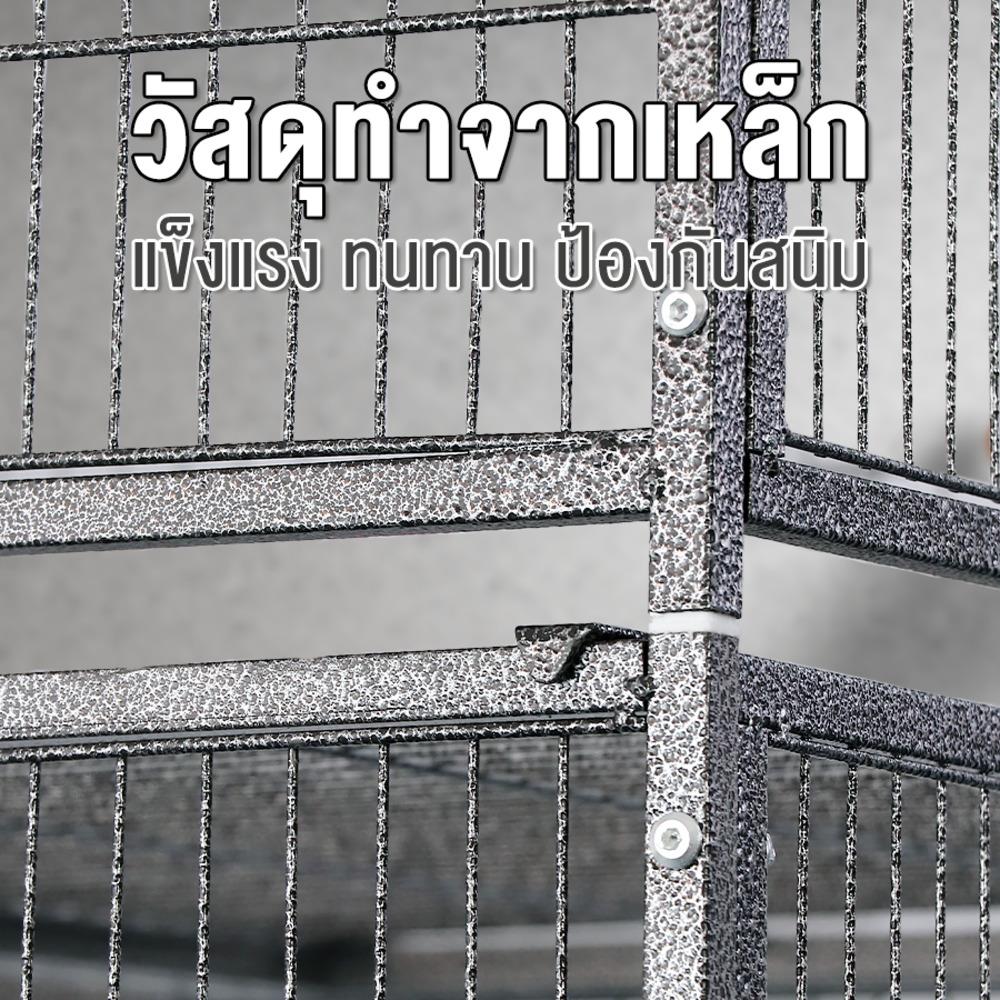 กรงแมว 3 ชั้น PETUS 103X70X187 ซม. สีเทา