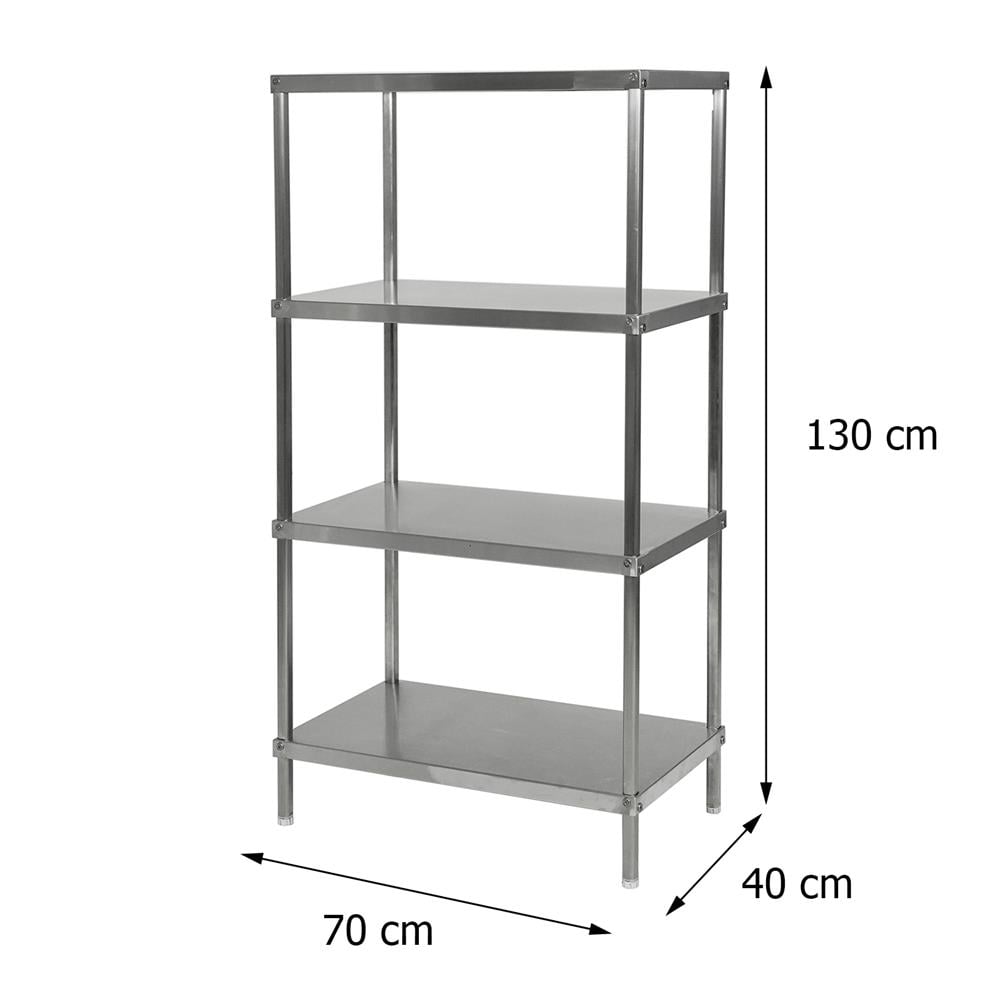 ชั้นวางของ 4 ชั้น FURDINI SANKI11 70 ซม. สีสเตนเลส