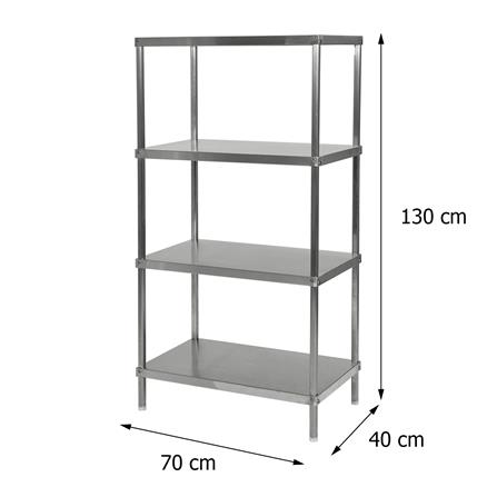ชั้นวางของ 4 ชั้น FURDINI SANKI11 70 ซม. สีสเตนเลส_5