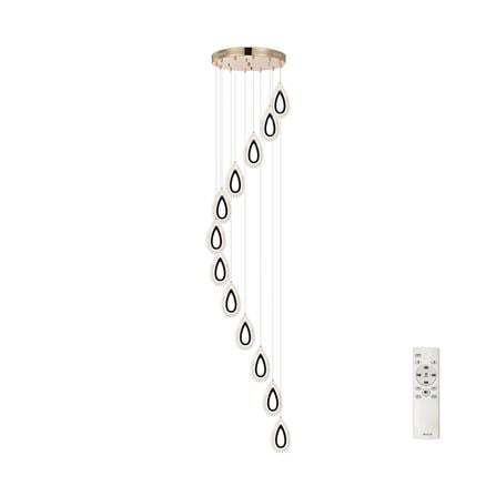 ไฟช่อ LED EVL CFC-11094 50 วัตต์ สีทอง/ใส 12 หัว_0