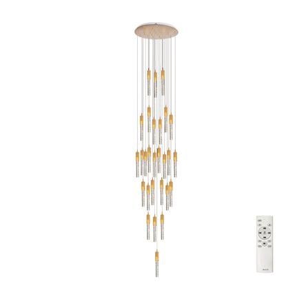 ไฟช่อ LED EVL CFC-11092 50 วัตต์ สีทอง/ใส 28 หัว_0