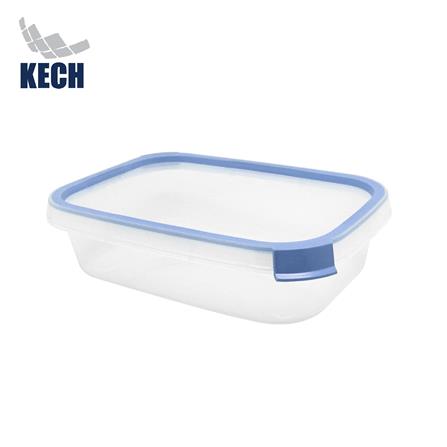 กล่องอาหารเหลี่ยม 0.8 ลิตร KECH NEAT สีฟ้า_0