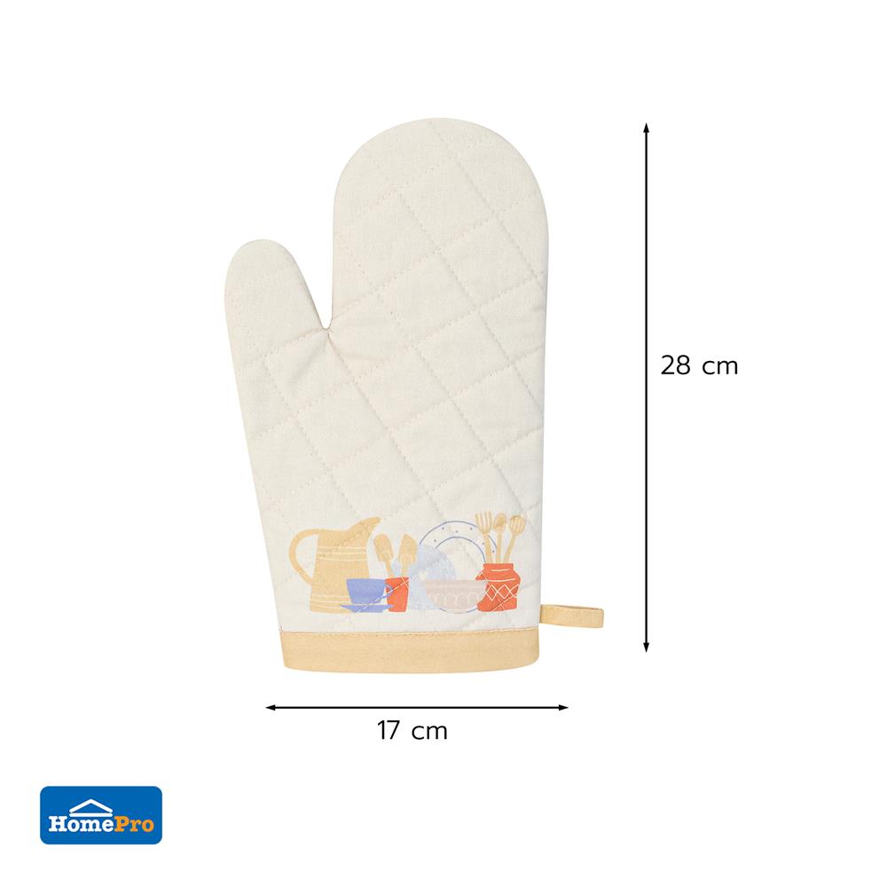 ถุงมือจับภาชนะร้อน KECH COOKING สีครีม