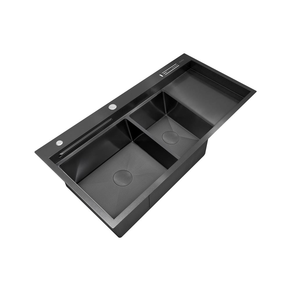 ซิงค์ฝัง 2 หลุม 1 ที่พัก AXIA EXPERTISE 12050 สีดำ