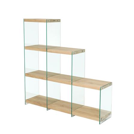 ชั้นวางของกระจก 6 ช่อง FURDINI GLOSS 122 ซม. สี NATURAL_0