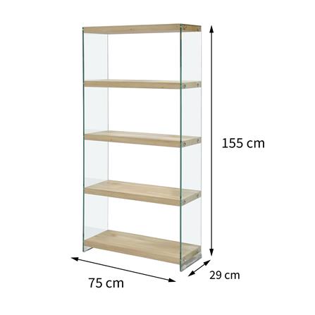 ชั้นวางของกระจก 5 ชั้น FURDINI GLOSS 75 ซม. สี NATURAL_7