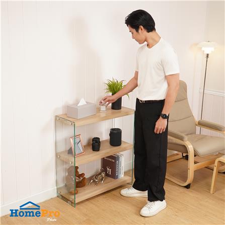 ชั้นวางของกระจก 3 ชั้น FURDINI GLOSS 75 ซม. สี NATURAL_8