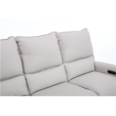 เก้าอี้ปรับเอนนอน 3 ที่นั่ง BENETTA DIVANO สีเทา_4