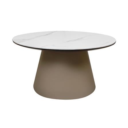 โต๊ะกลาง BENETTA MOSCOW 80 ซม. สีขาว/น้ำตาล