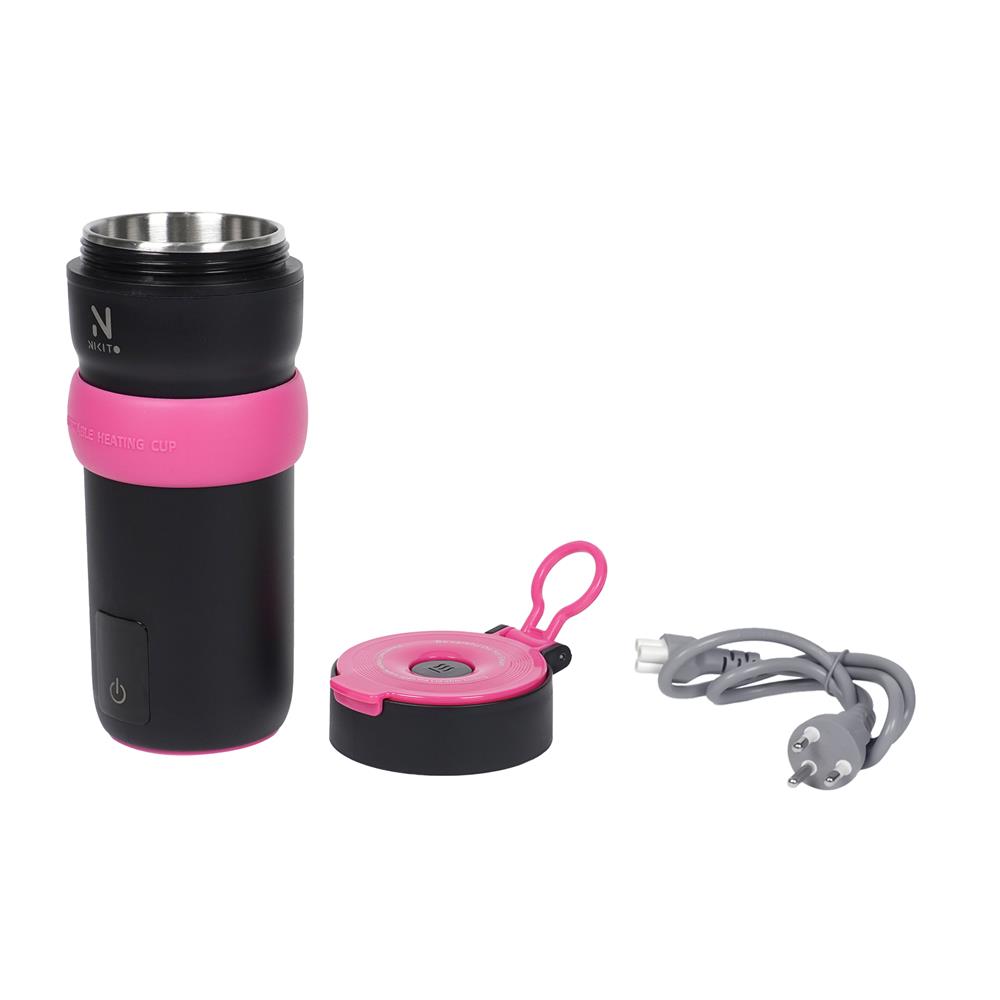 กาต้มน้ำไฟฟ้าพกพา NIKITO FG-EC003D-NCK สีดำ/ชมพู