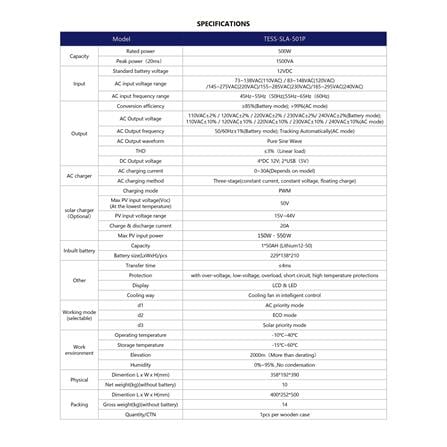 ชุดนอนนา SOLAR CELL 500 วัตต์ TRANSPOWER_4