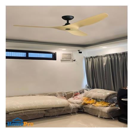 พัดลมไม่มีโคมไฟ MR.KEN 25-01890 52 นิ้ว สีดำ/น้ำตาล_3