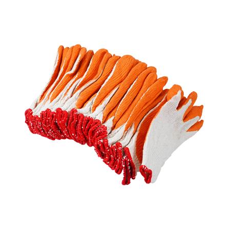 ถุงมือเคลือบยางพารา DEXZON สีส้ม (แพ็ก 1 โหล)_1