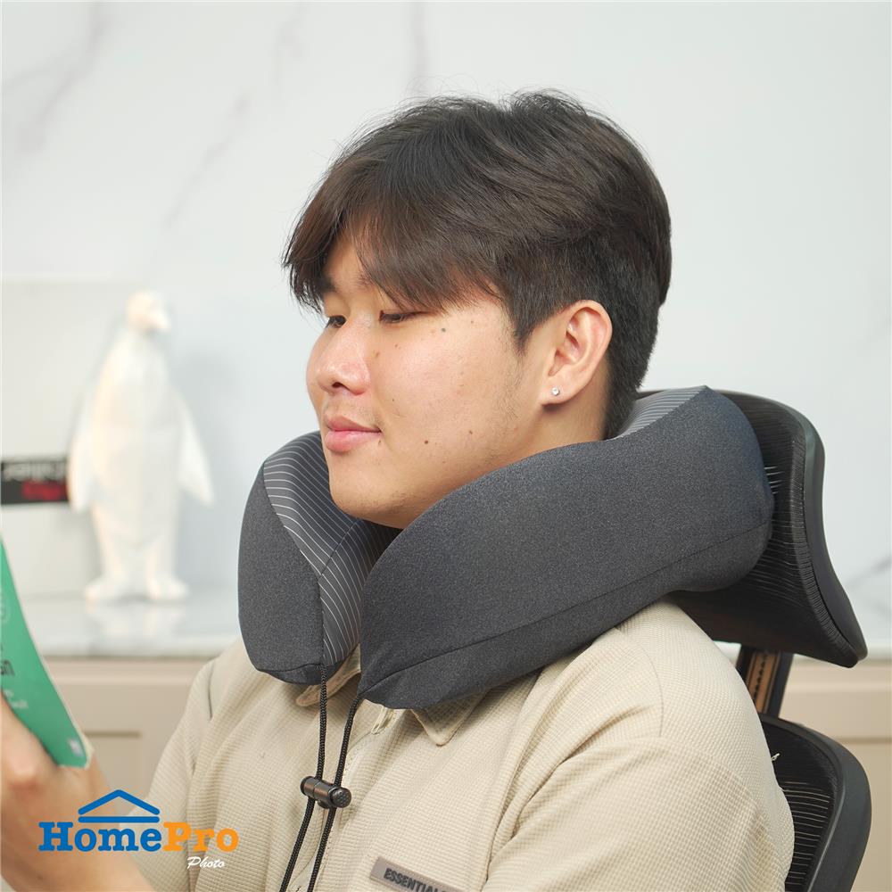 หมอนรองคอ HOME LIVING STYLE NOBU 10X11 นิ้ว สีเทา