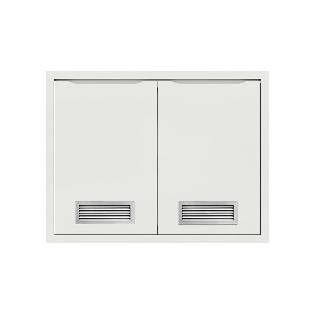 บานซิงค์คู่เกล็ดผสม MJ ECO 86x66 ซม. สี OFF WHITE