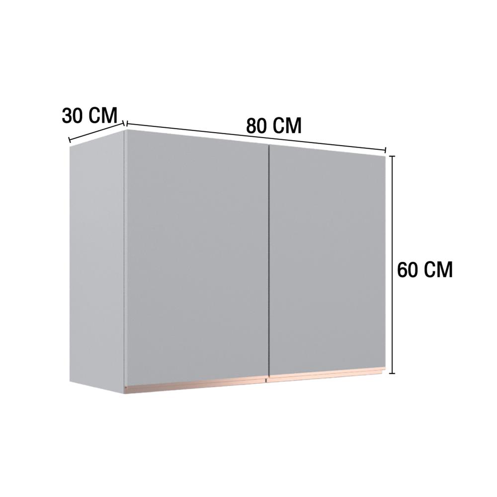 ตู้แขวนคู่ MJ ETERNITY 80x60 ซม. สี ELEGANT GREY