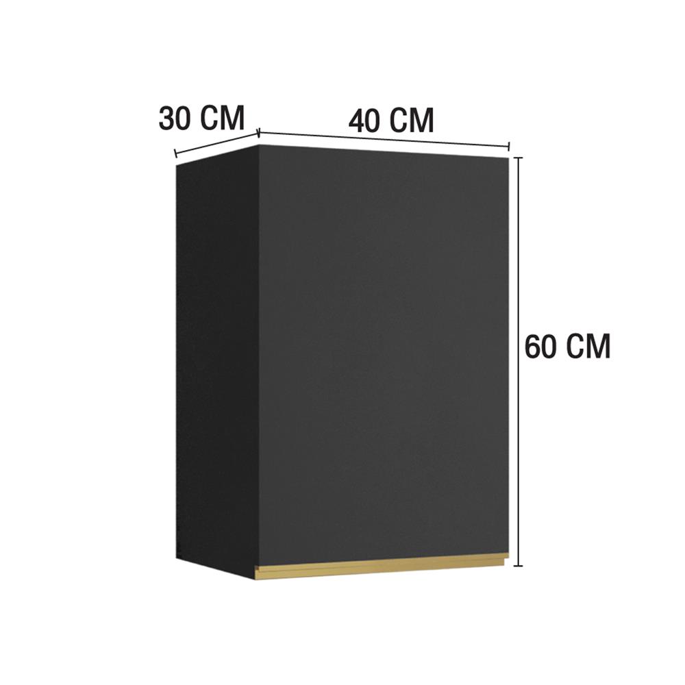 ตู้แขวนเดี่ยว MJ ETERNITY 40x60 ซม. สี GREY GRAPHITE