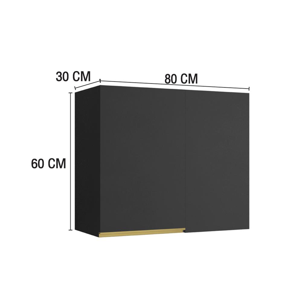 ตู้เข้ามุมขวา MJ ETERNITY 80x60 ซม. สี GREY GRAPHITE