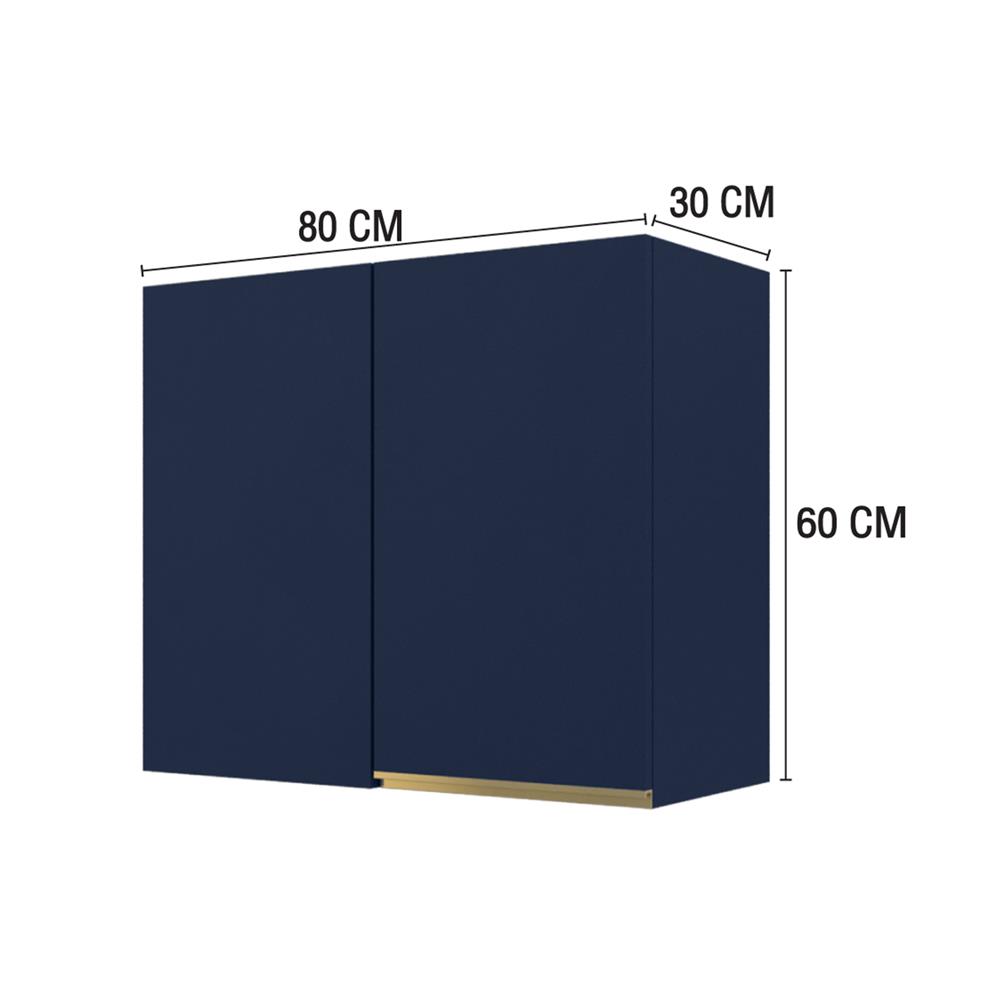 ตู้เข้ามุมซ้าย MJ ETERNITY 80x60 ซม. สี PACIFIC BLUE V2