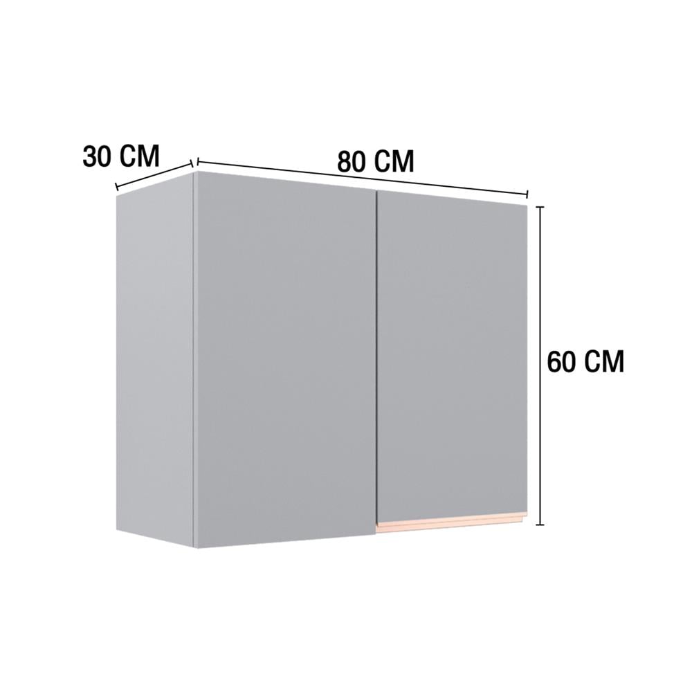 ตู้เข้ามุมซ้าย MJ ETERNITY 80x60 ซม. สี ELEGANT GREY