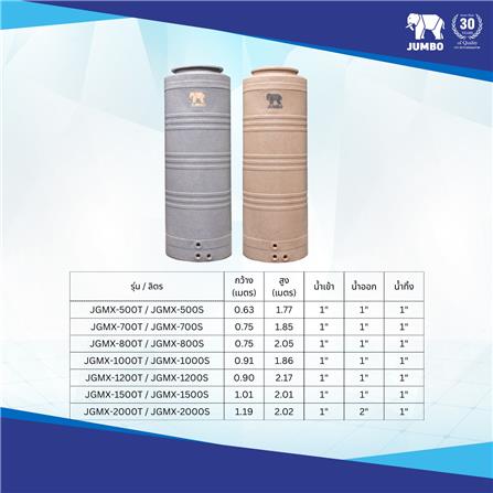 ถังเก็บน้ำ JUMBO GRAND ELIXIR 500 ลิตร สีทราย_2