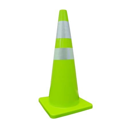 กรวยจราจร PVC RIGHT 70 ซม. สีเขียว_0